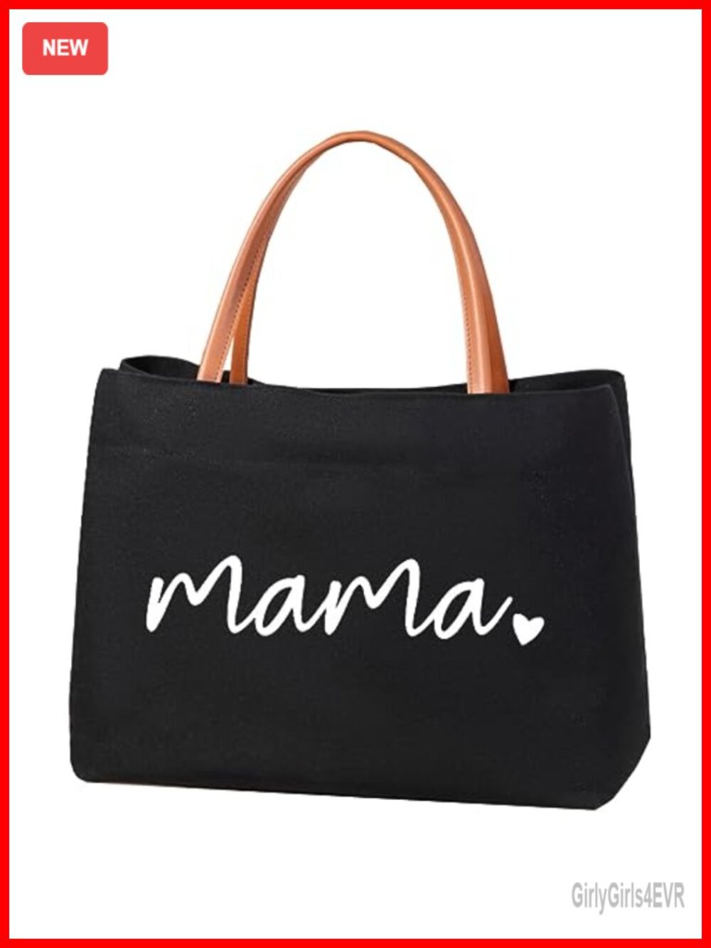 Canvas Mama Tote Bag New Mom Gift Mom Life Purse